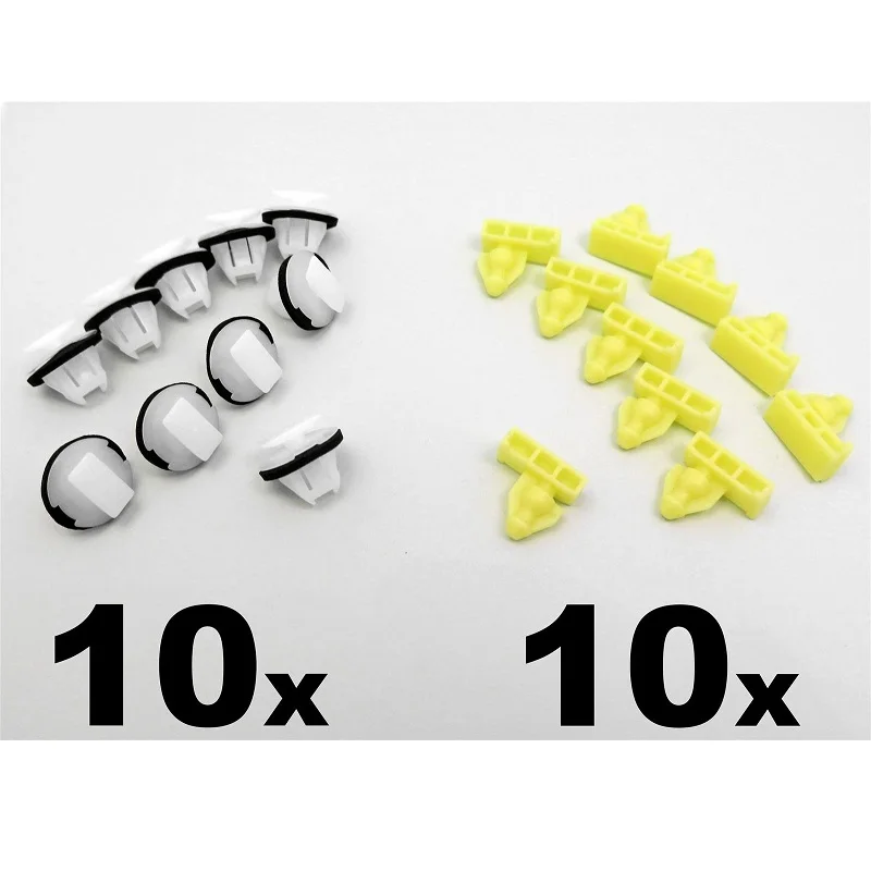 

20 Pc For Nissan Juke Trim Clip Set for Wheel Arch Trim- One full side- Front & Rear 76882-JG10A
