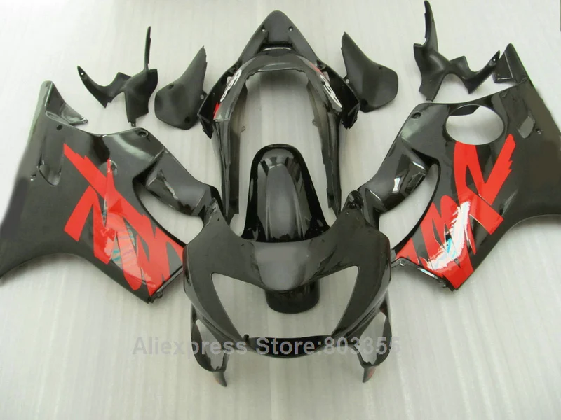 Обтекатели для Honda CBR 600 f4 1999 2000 99 00 (красный + черный) cbr600 комплект обтекателей