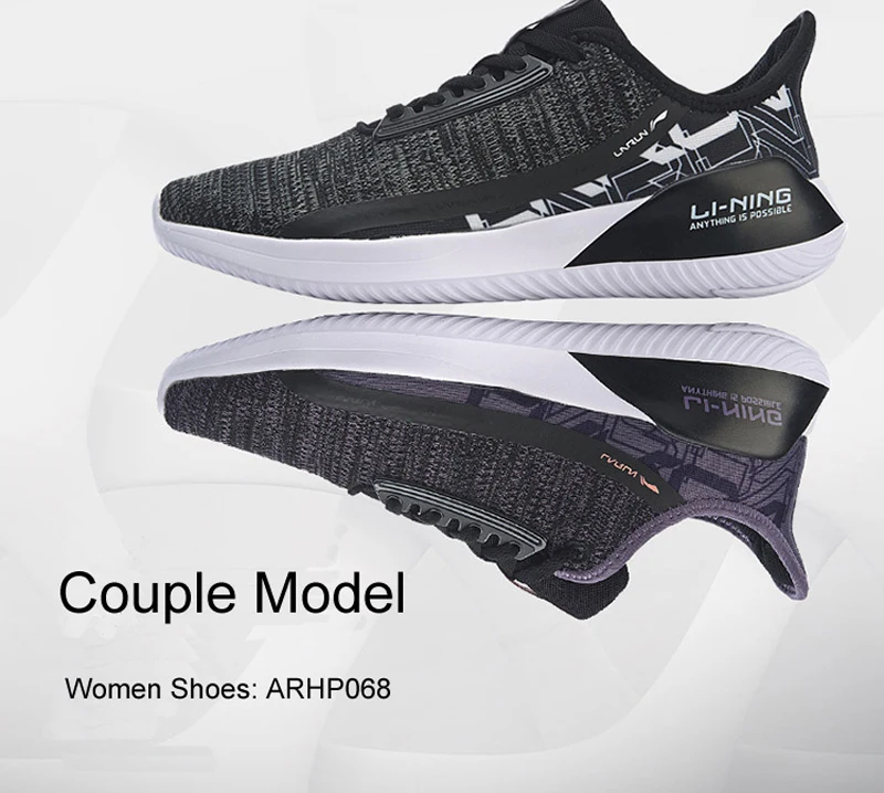 Li-Ning Для мужчин ACE RUN удобные кроссовки для бега из дышащего материала подойдет как для повседневной носки, так пряжа светильник дышащая подкладка Спортивная обувь Кроссовки ARHP051 XYP879