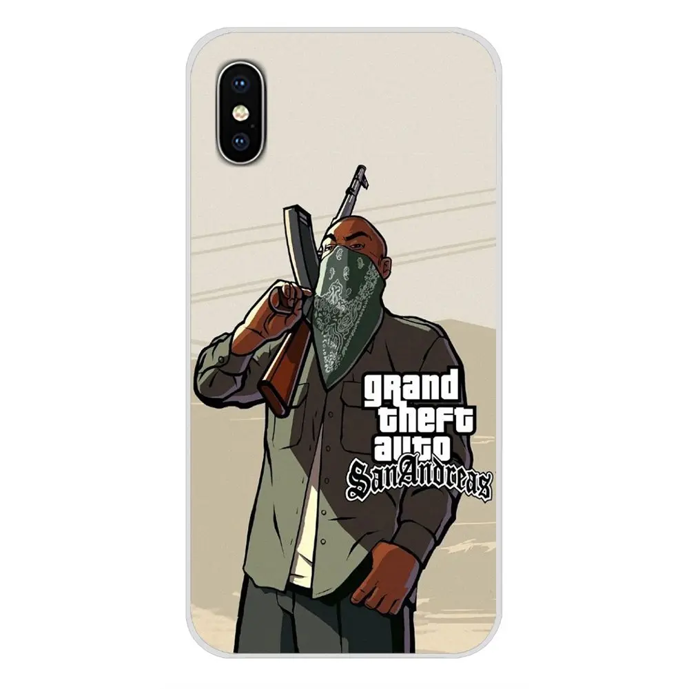 GTA San Andreas Grand Theft Auto 5 V прозрачный чехол из ТПУ для Huawei P Smart Mate Honor 7A 7C 8C 8X 9 P10 P20 Lite Pro