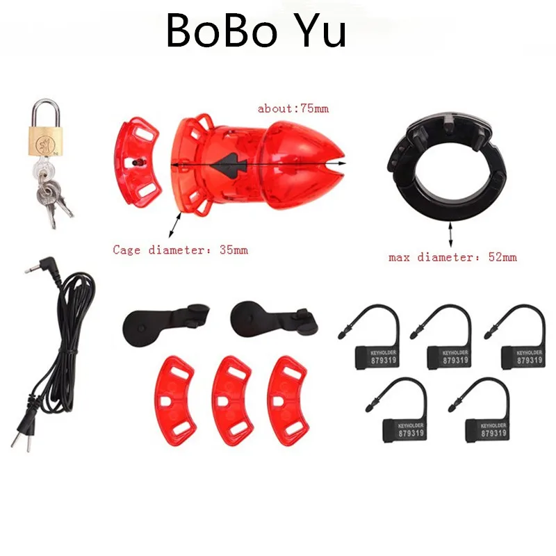 Шокирующая электрическая клетка для мужской кастетности "Cock Cages" секс игрушки для мужчин устройства для кольца на пенис "CB6000S" Продукты кольца Секс-шоп.