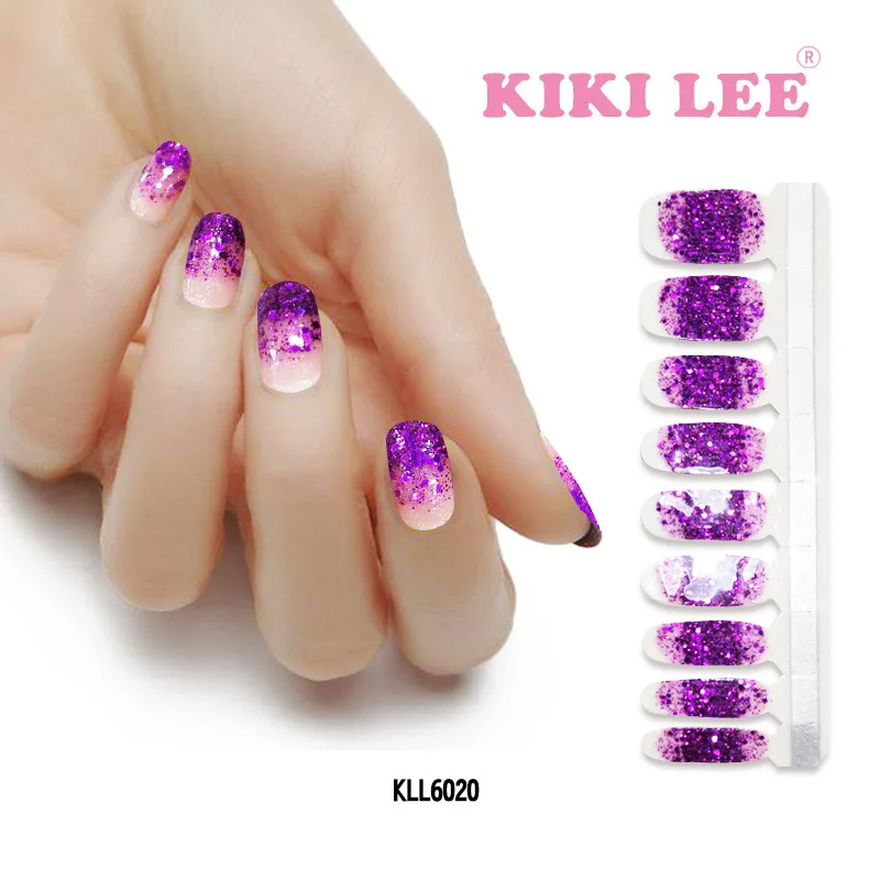 Блеск красочные Nail Книги по искусству Красота Стикеры 18 шт./упак. Декор ленты на