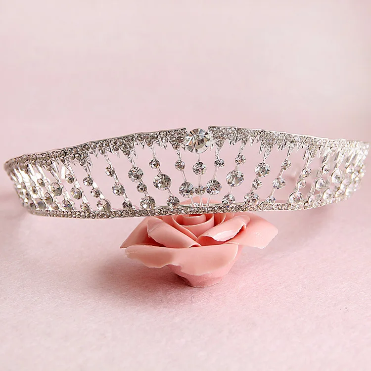 Новая корона принцессы Дианы с кристаллами и жемчугом свадебные аксессуары для