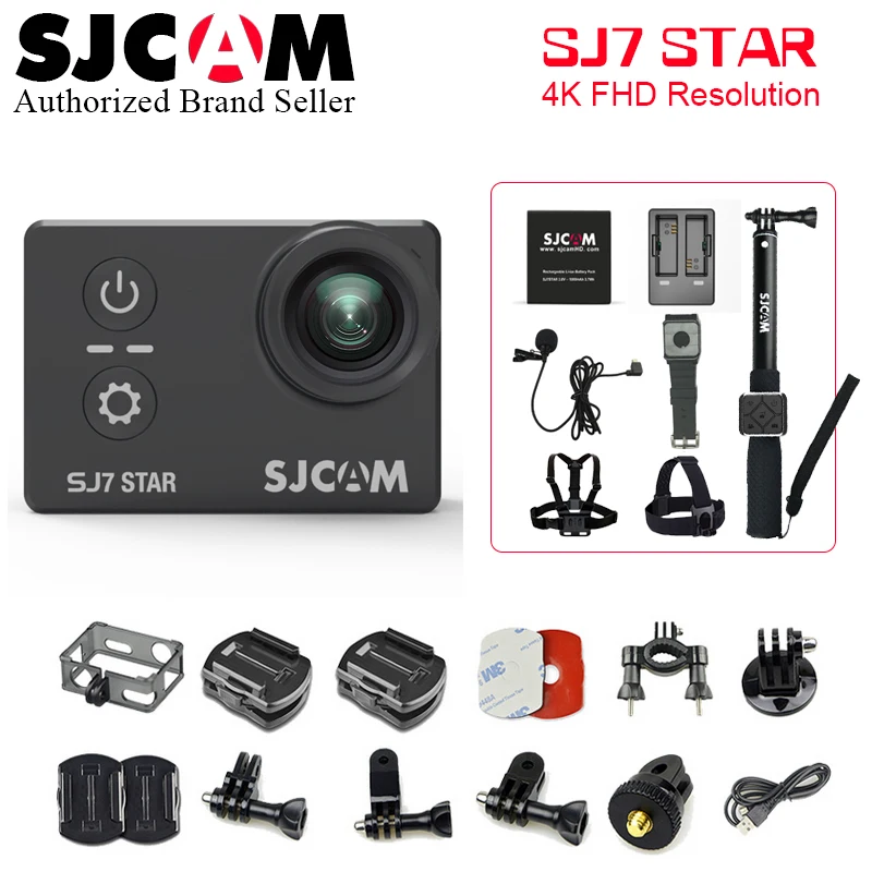 Оригинальная Экшн камера SJCAM SJ7 STAR Ambarella 4K Ultra HD WiFi DVR Автомобильная Подводная