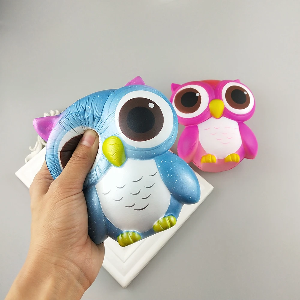 Горячая распродажа! мягкие игрушки для снятия стресса из мультфильма Kawaii Jumbo Сова из полиуретановой пены, замедляющие рост, мягкие игрушки для взрослых