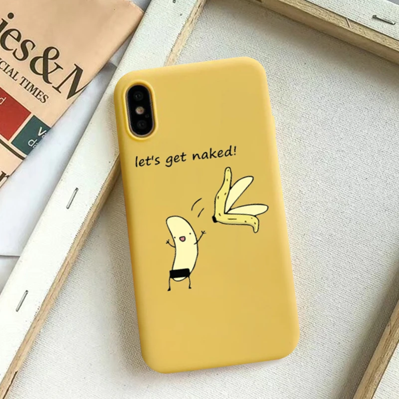 JAMULAR Мультфильм Банан Подходит чехол для iPhone X XS MAX XR 7 8 6 6s Plus Модный узор мягкий