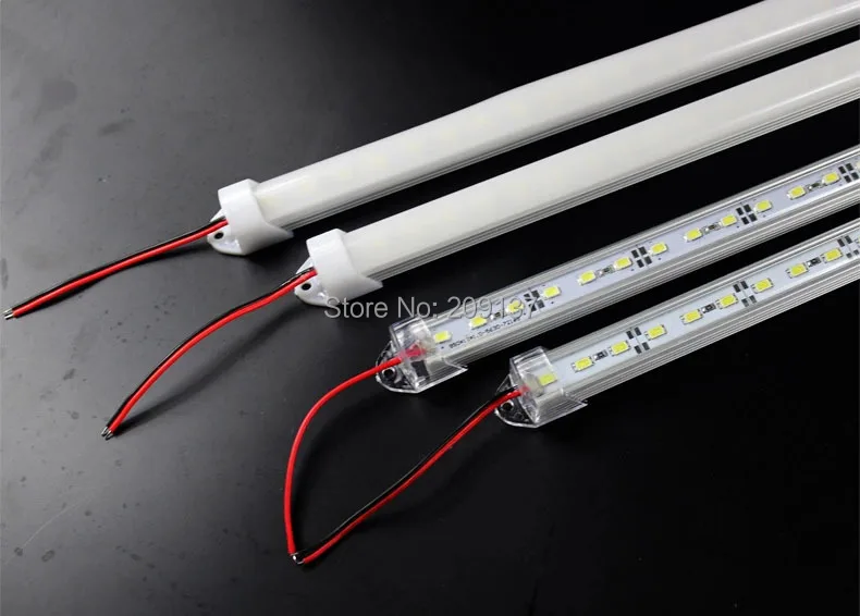 

10pcs 50CM LED Hard Strip light 36leds DC12V 5630 led Bar Light with U Aluminium shell +pc cover