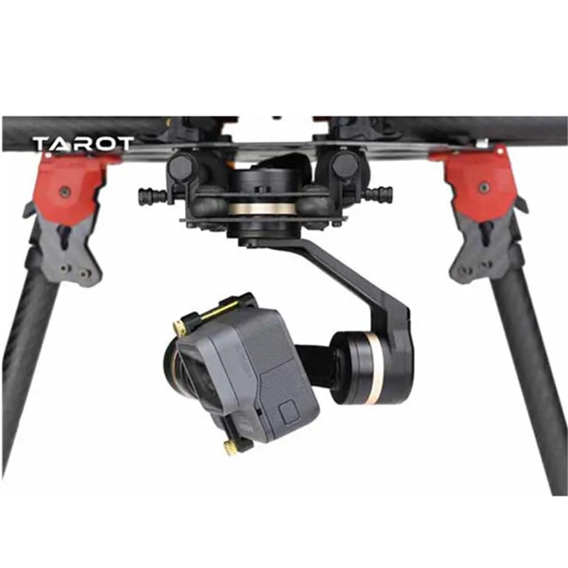 Высокое Качество Таро TL3T05 для Gopro 3DIV металлический 3-осевой бесщеточный гидростабилизатор камеры PTZ для Gopro Hero 5 для съемкой от первого лица Системы пульт дистанционного управления для спортивной Камера