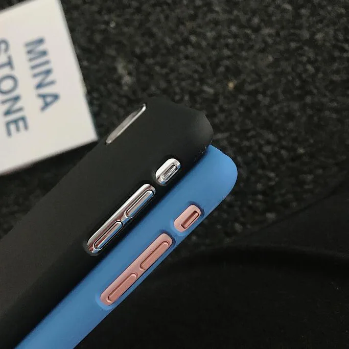 Для iphone 7 8X6 Чехол для Fundas 6 S 6s 5 5S se чехол X XR XS Max 8 Plus милый жесткий черный | Мобильные