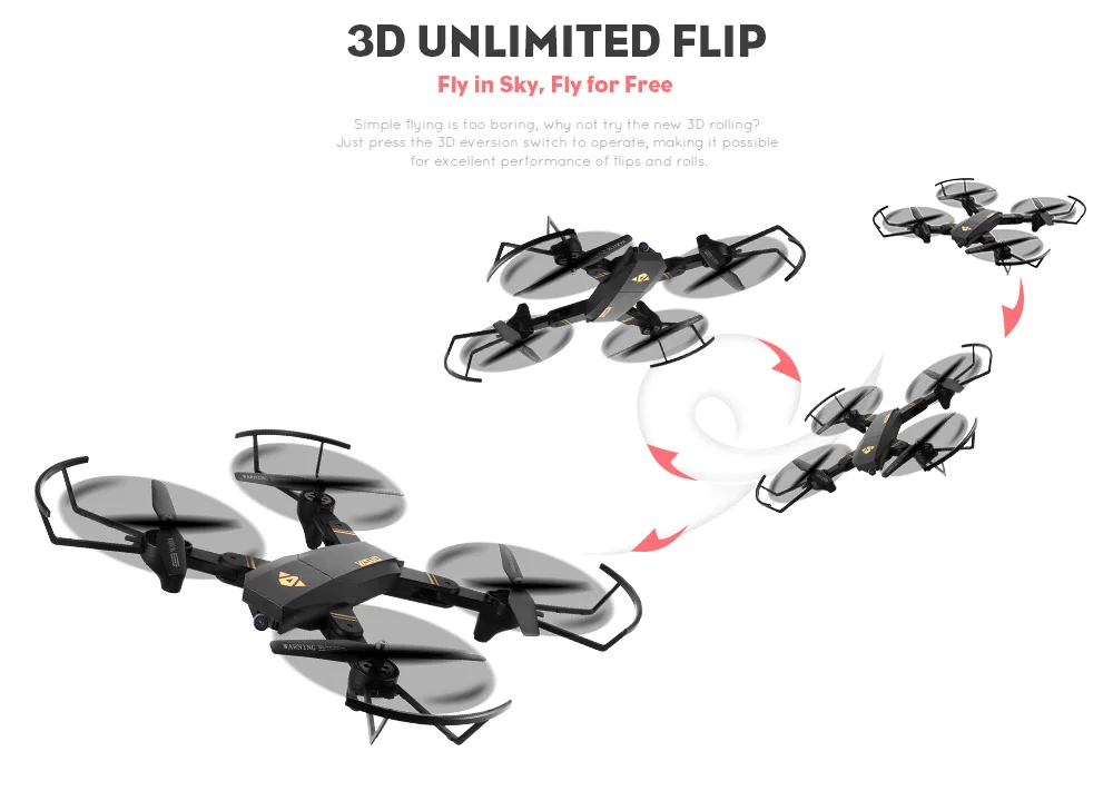 Дрон TIANQU XS809W Квадрокоптер RC Самолет Rc Дроны с HD камерой 0,3/2MP WiFi камера Дрон RTF VS Dji Spark