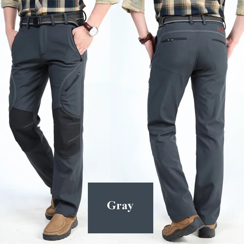 Брюки LOMAIYI мужские зимние теплые штаны мягкие брюки ветрозащитные