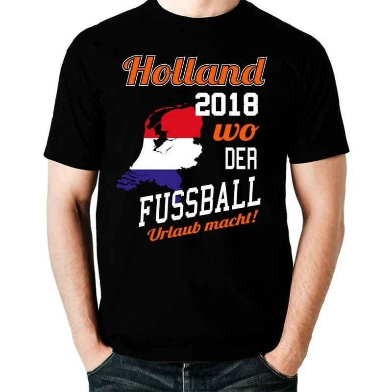 Голландия wo der fussball urlaub macht Funshirt Niederlande WM Russland|Мужские футболки| |