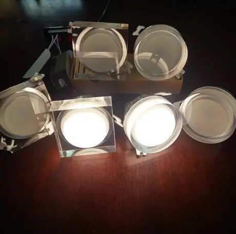 

Хрустальный светодиодный потолочный светильник, 1 Вт, 3 Вт, 5 Вт, 7 Вт, светодиодный потолочный встраиваемый светильник 85-265 в, настенный потолочный светильник для шкафа, домашнее освещение