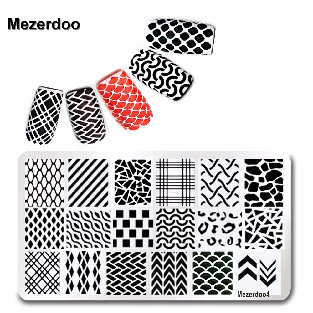 1 шт. линия рыбьей чешуи дизайн шаблон для стемпинга нейл арта Иллюзия штамповка