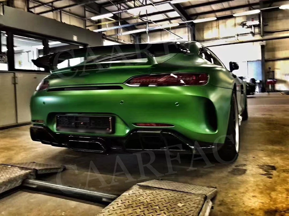 Углеродное волокно задний багажник спойлер, пригодный для Mercedes Benz AMG GT AMG GTS AMG GTR купе 2-дверный frp зад крылья
