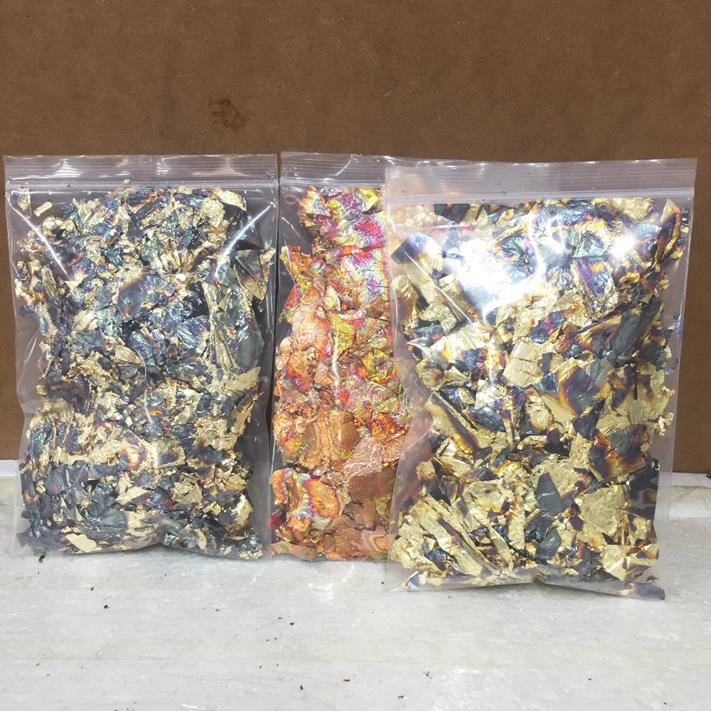 Разноцветные Золотые листья в виде снежинок Доступно 3 цвета сломанный Золотой