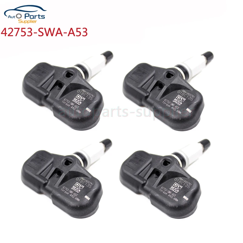 

4 pcs/lot 42753-SWA-A53 New Tire Pressure Sensor Wheel TPMS 315MHz For Honda Accord CRV FiT 2007-2012 42753-SWA-306 PMV107M
