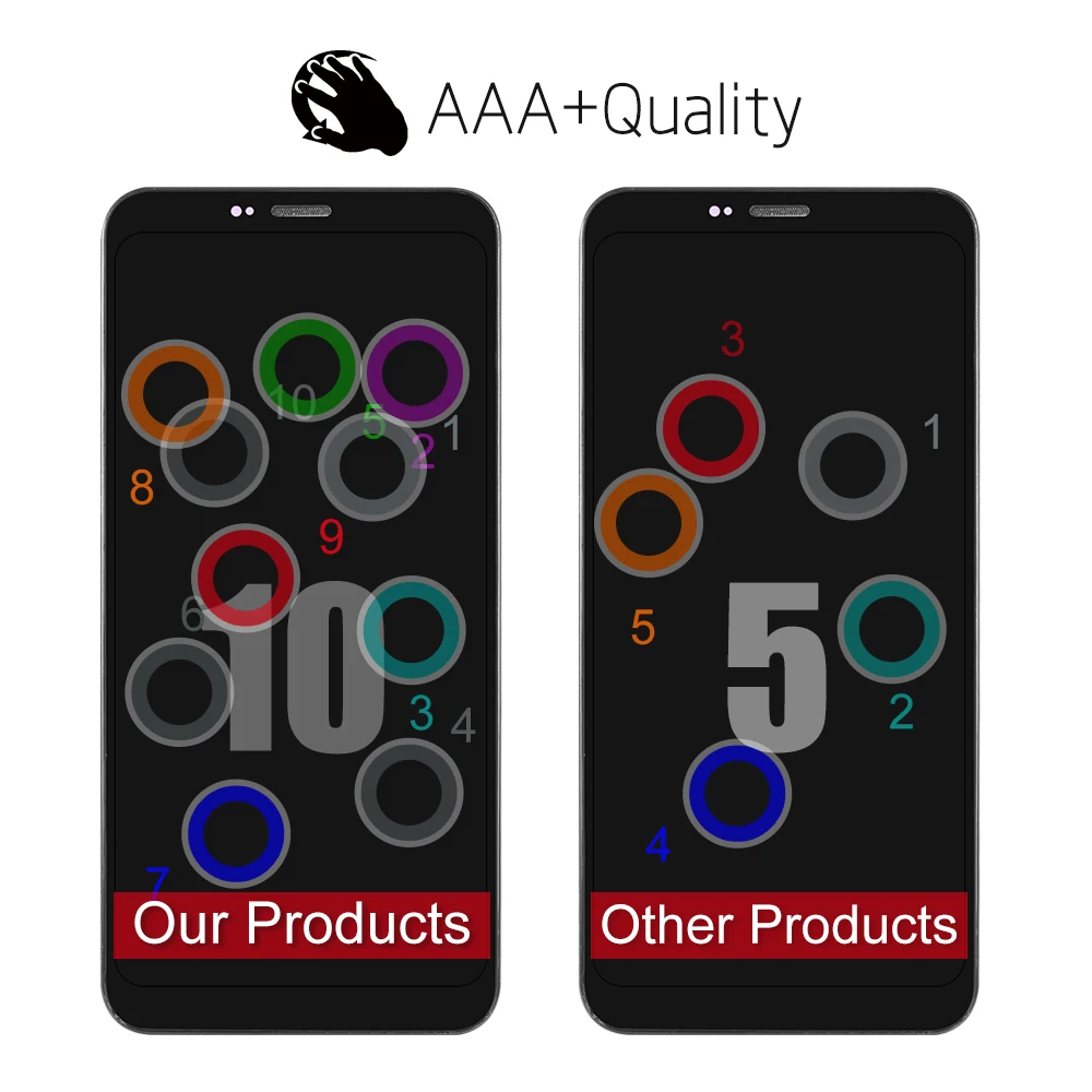 5 ''оригинал для LG Q6 M700 M700A US700 M700H M703 M700Y ЖК дисплей + кодирующий преобразователь