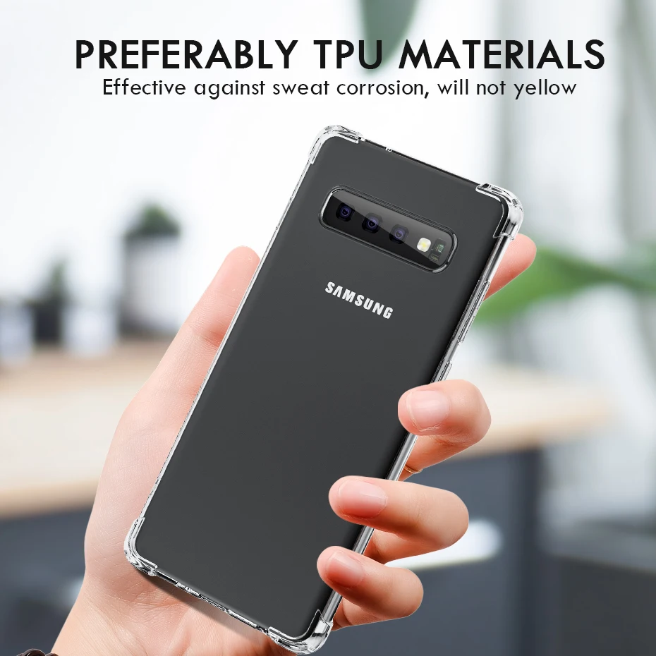 ZNP роскошный противоударный силиконовый чехол для samsung Galaxy S10 S9 S8 Plus противоударный мягкий чехол для samsung S10E S7 Edge чехол для телефона