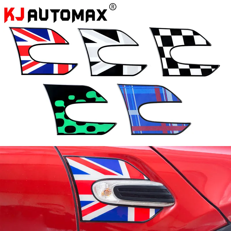 KJAUTOMAX для мини Купера F55 F56 наклейка на крыло UnionJack серый Джек сине-зеленый