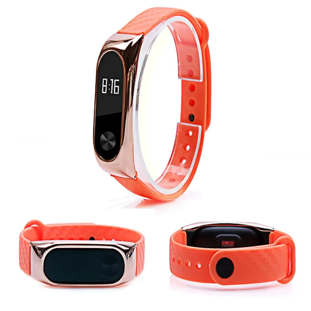 Металлический корпус красочные ремешок Браслет замена Smart Band Интимные