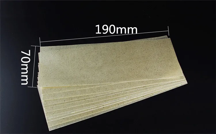 70x19cm NOVFIX 5 шт. термостойкая изоляционная слюда бумага слюды для 858 858D+ сварочный фена нагреватель изоляция 10x25 см - Цвет: 70x19cm