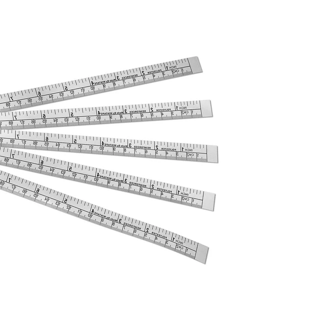 new 5pcs Self Adhesive Measure Tape Metric Inch Sewing Machine Sticker Tool Paper Ruler | Инструменты