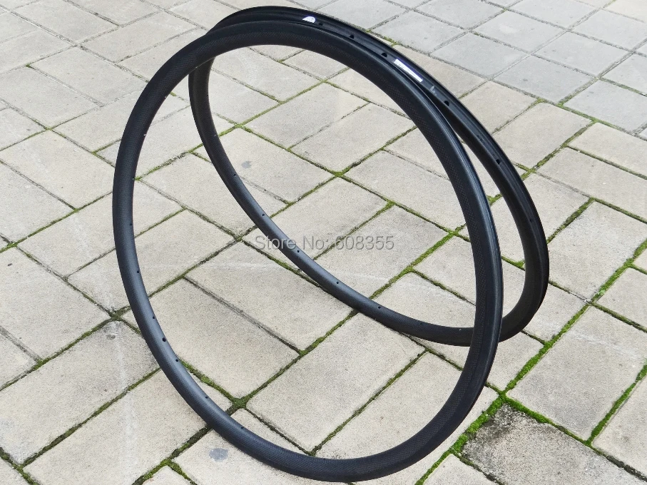 FLX RIM C30 : 23 мм ширина 3k углеродный матовый дорожный велосипед 700c Clincher обод колеса 30