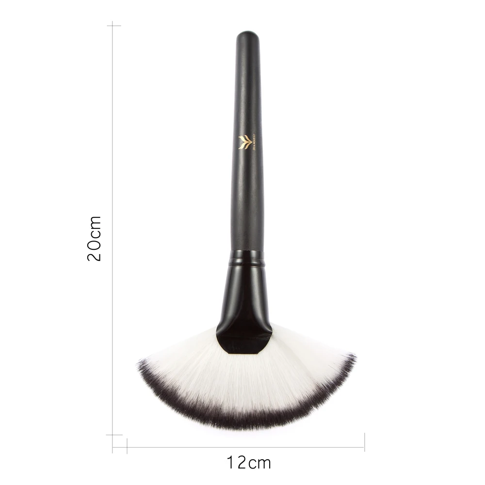 Профессиональный 1 Шт. Большой Тонкий Вентилятор Форма Мягкой Кисти Для Макияжа