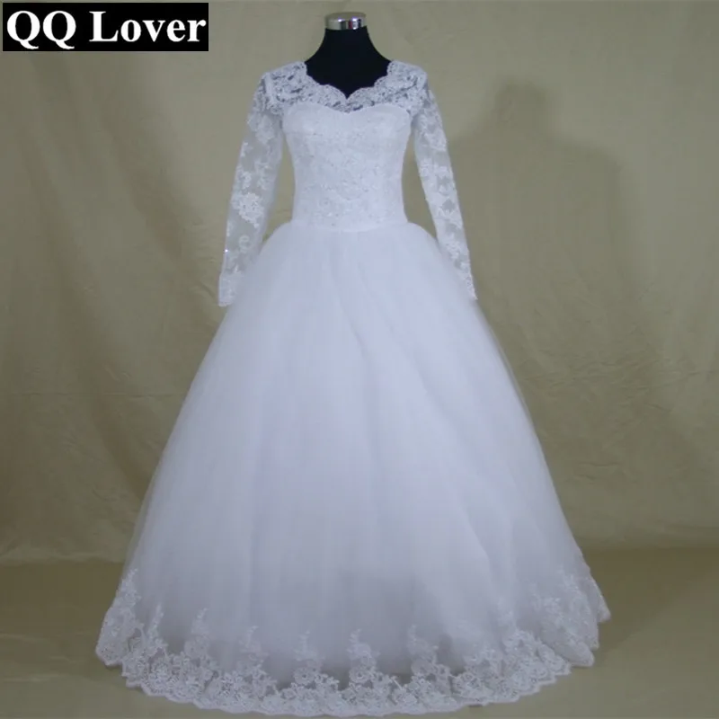 QQ Lover великолепное прозрачное бальное платье пышное свадебное с кружевной