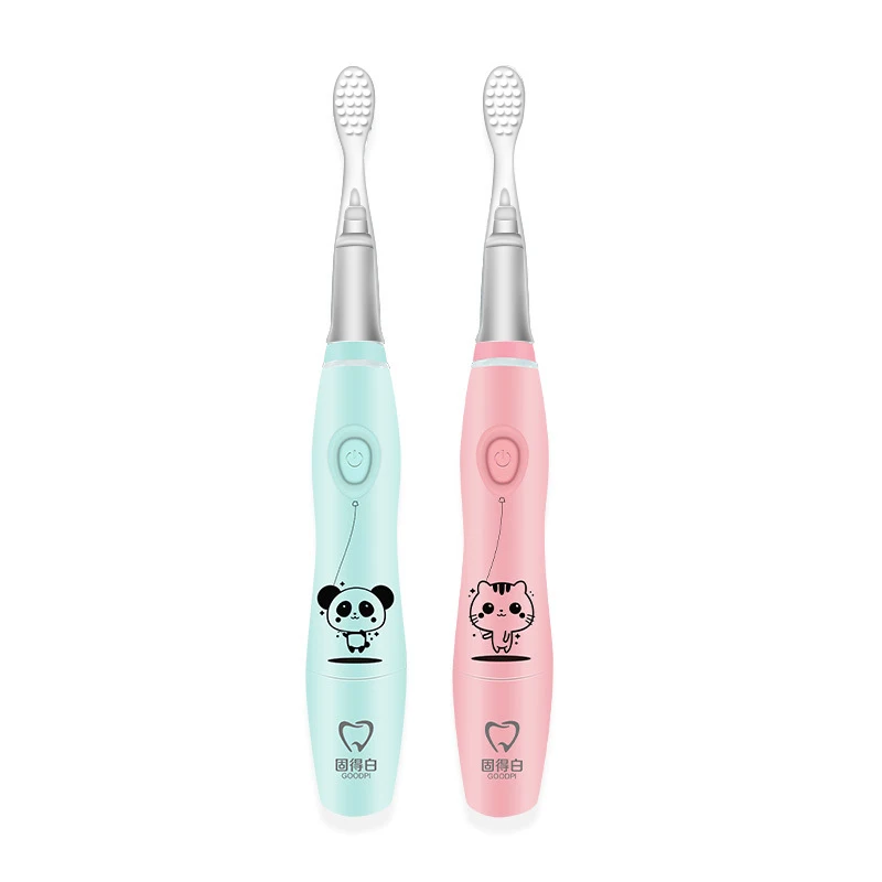 GOODPI Children Cartoon Electric Toothbrush Colorful LED Professional Sonic Waterproof Oral Hygiene Kids Soft Brush | Бытовая техника