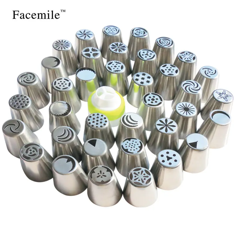 36 шт из нержавеющей стали русские наконечники для выпечки сопла украшения торта