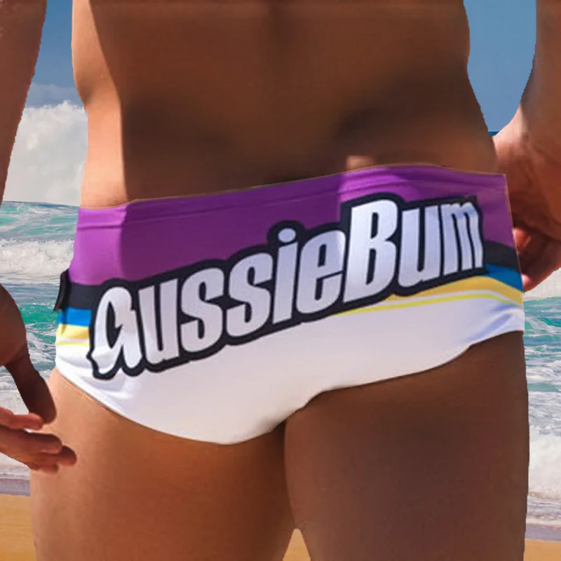 Купальный костюм мужские сексуальные плавки Sunga хит продаж радужные пляжные