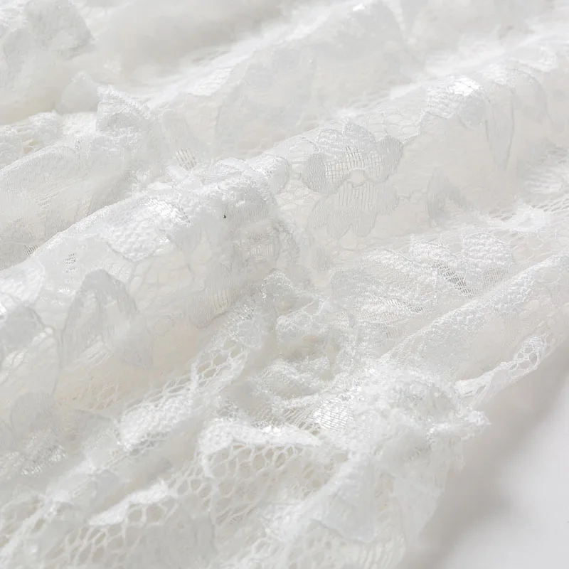 Бикини в цветочек модная пляжная одежда 2019 Кружевное белое пляжное платье