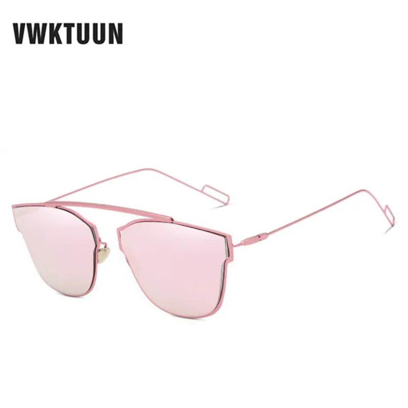 

VWKTUUN New Technologic Reflective Alloy frame Luxury Brand Sunglasses Women Men Brand Designer Retro Vintage Sun glasses Oculos