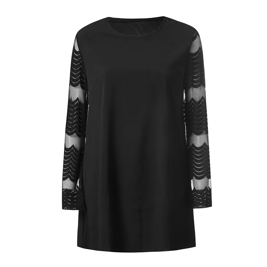 Летнее платье большого размера женское Повседневное с круглым вырезом и