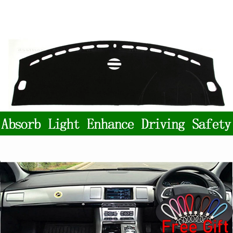 

For Jaguar XF 2010 2011 2012 2013 2014 2015 Right Hand Drive Dashboard Cover Car Stickers Dash Mat Carpet Interior Accessories