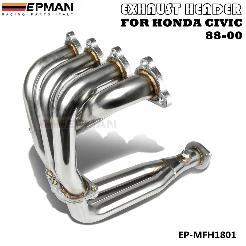 Гоночный коллектор выпускной для HONDA CIVIC 88 00 CRX DEL SOL SOHC D16 D SERIES EP MFH1801|honda racing|racing