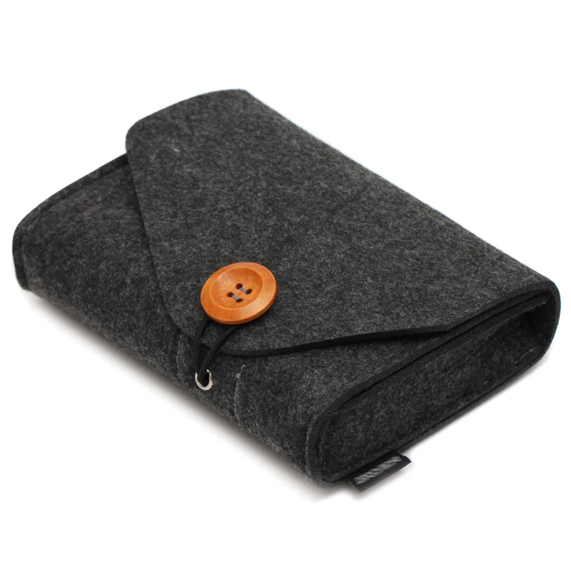 Модная сумка для хранения внешнего аккумулятора 2020 2 цвета миниатюрный фетровый