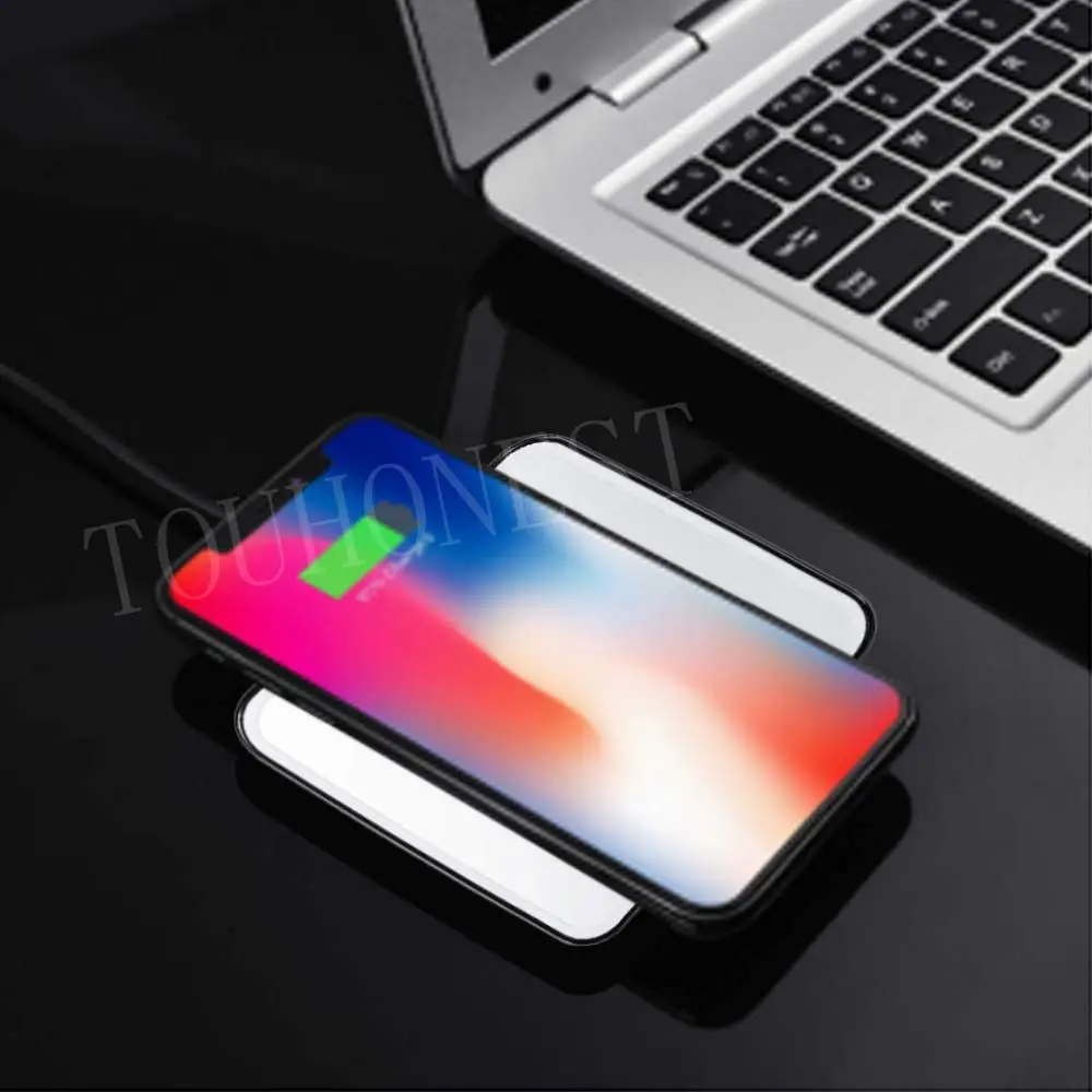 Беспроводное быстрое зарядное устройство для iPhone XS Max XR X 8 Plus адаптер ночная