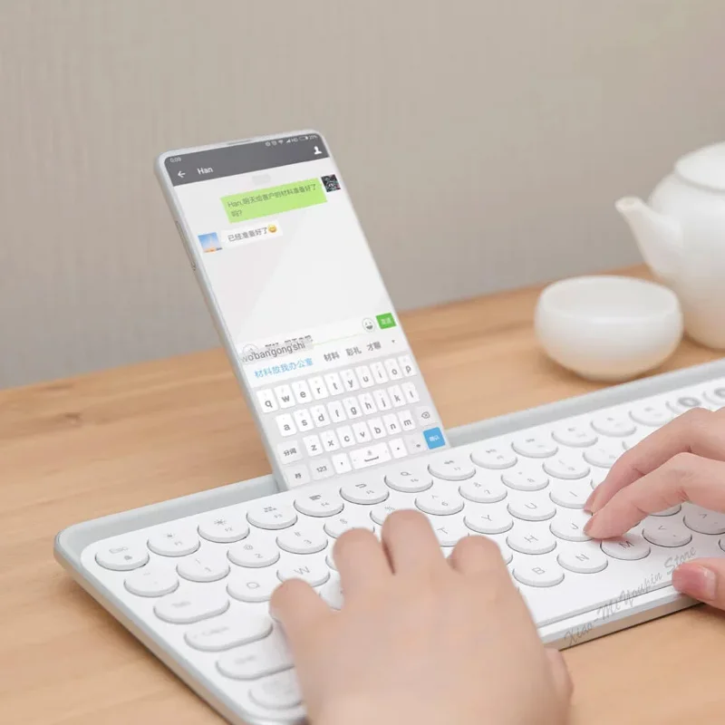 Xiaomi Miiiw Bluetooth клавиатура двойной режим MWBK01 2,4 ГГц Мульти система для Windows PC Mac совместимая Беспроводная портативная клавиатура