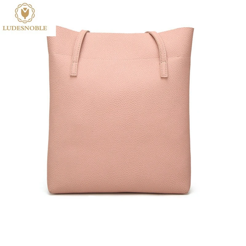Ludesnoble сумки для 2017 женская обувь сплошной цвет PU Личи Pattern большая емкость