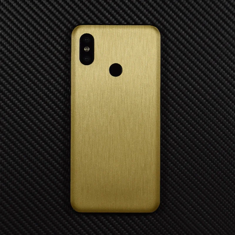 High Simulation Metal Brushed Phone Sticker Back Paste Protective Film Case For Xiaomi Mi9 Play Mi8 Lite Mi8SE MIX2S MIX3 | Мобильные