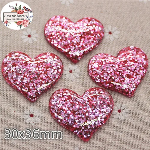 

10 шт., канифольные сердцевидные стразы Ywbeads 30х36 мм