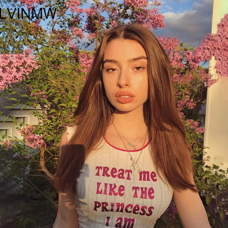 LVINMW сексуальный хлопковый топ с принтом ангела и буквенным круглым вырезом