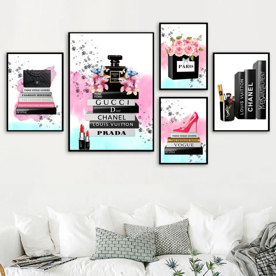 Модульные принты Картины домашний декоративный скандинавский парфюмерный мешок