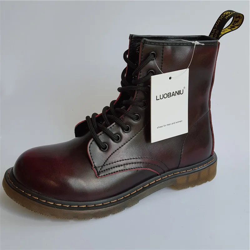 Мужские ботинки из натуральной кожи зимние в стиле милитари модные мужские