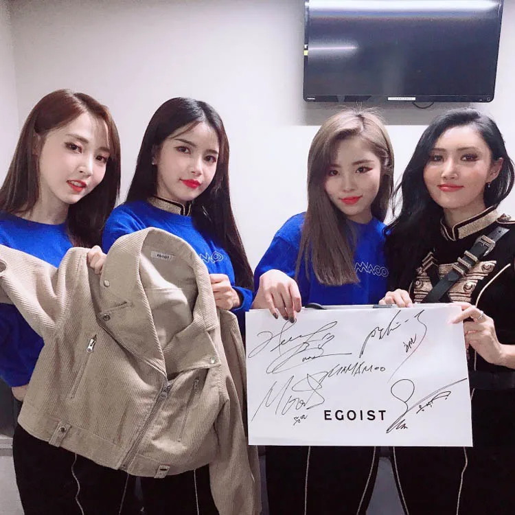 Kpop MAMAMOO/свитер с круглым воротником на заднюю ступеньку, должен быть таким же, как и на весну-осень