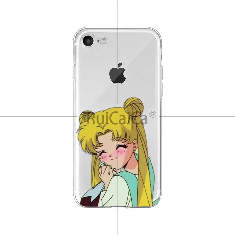 Ruicaica Anime Sailor Moon cute Simple Cases Fashion Color phone Cover for Apple iPhone 8 7 6 6S Plus X XS max 5 5S SE XR | Мобильные