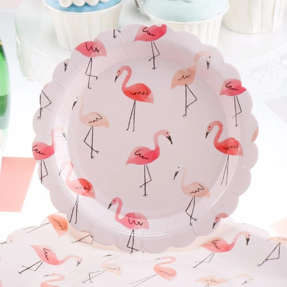 6Pcs 7inch Вечерние воздушные шары с фламинго для девочек на день рождения 18 лет, Летние Гавайские вечерние шары С КАКТУСОМ, вечерние украшения для девичника - Цвет: 6Pcs 7inch